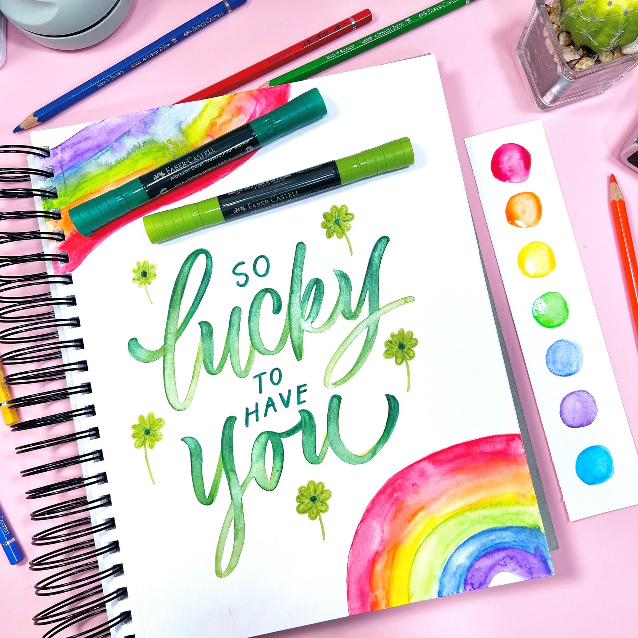 St. Patrick's Hand Lettering with Faber-Castell®